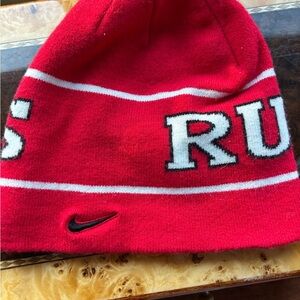 Nike Rutgers Red Knit Hat